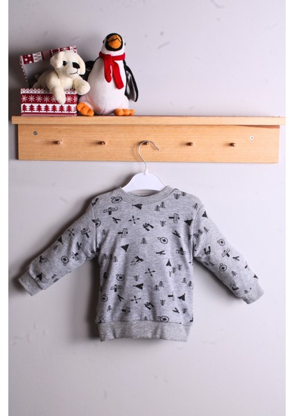 Erkek Bebek Pijama Eşofman Takımı Siyah