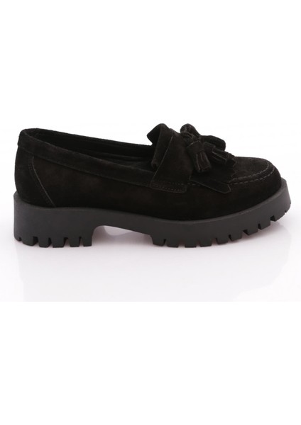 2836 Kadin Püsküllü Loafer Ayakkabi