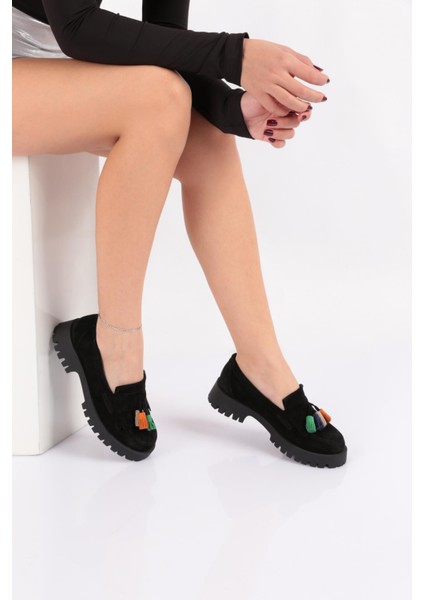 2836 Kadin Püsküllü Loafer Ayakkabi indirimleri