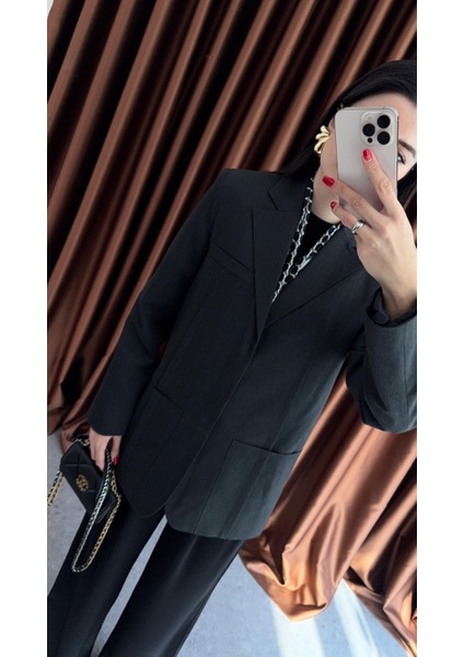 Premium Dikişli Antrasit Blazer Ceket indirimleri