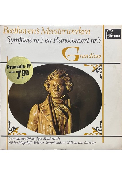 Beethoven's Meesterwerken – Symfonie Nr. 5 Klasik Lp Plak