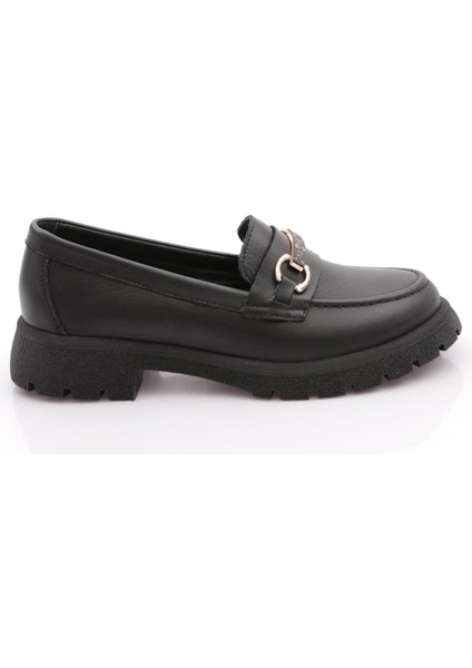 4261 Kadin Aksesuarli Loafer Ayakkabi