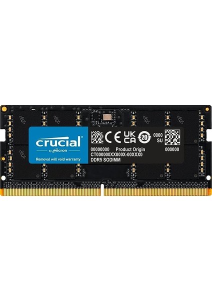 Crucıal 32GB Ddr5 4800MHZ CL40 Notebook Ram CT32G48C40S5 (1.1V)