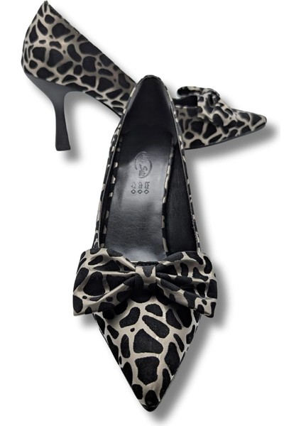 Mancharela Kadın Leopar Desenli Stiletto Ayakkabı - Mancharela - Leopar - 37 modelleri