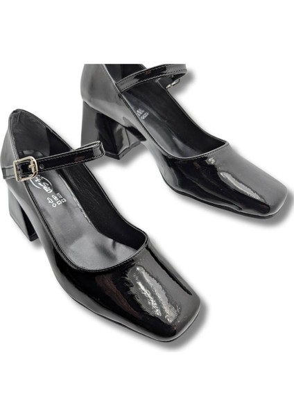 Nacarina Kadın Kare Burunlu Blok Topuklu Klasik Ayakkabı - Nacarina - Siyah - 40 fiyatları