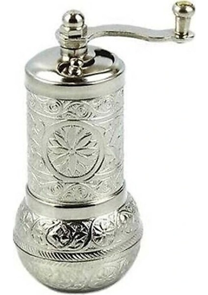 Osmanlı Motifli Kahve ve Baharat Değirmeni Gümüş (233233)