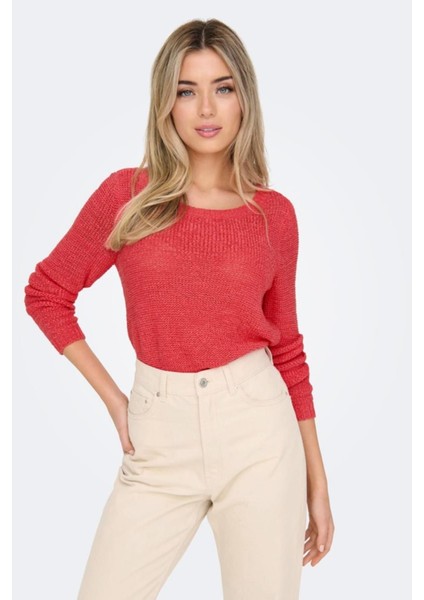 Onlgeena Xo L/s Pullover Knt Noos Pembe