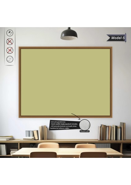Yapışlı Renkli Profesyonel Tahta ( Model -5) 60 cm x 90 cm 11