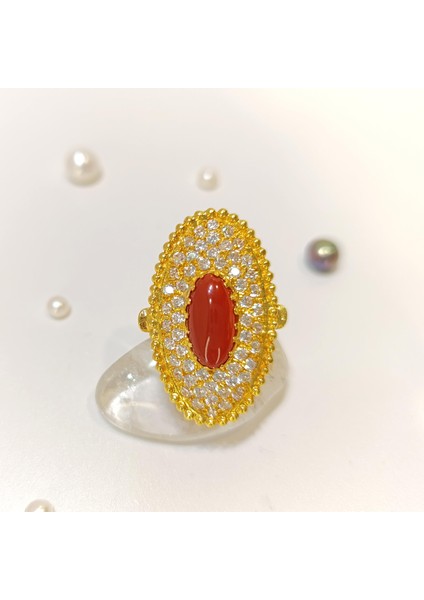 Akik Taşlı Yüzük 22 Ayar Altın fiyatları