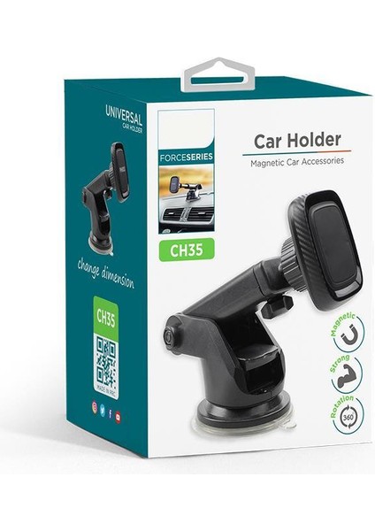 CH35 Mıknatıslı 360° Tripot Araç Telefon Tutucu