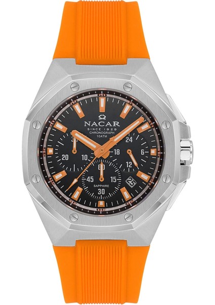 Turuncu Silikon Erkek Kol Saati NC08-29430495-ABS10