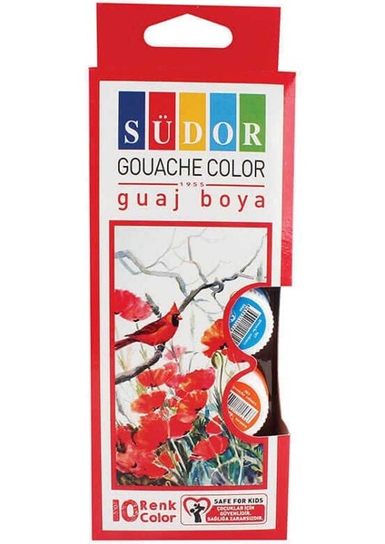 522 Guaj Boya Seti 10'lu Cam Şişe