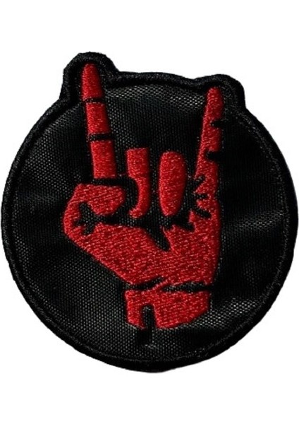 Metal Hand Sign Ufak Boy Patch