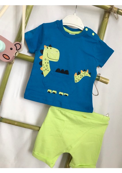 Erkek Bebek Şortlu Takım Bebek Tişört Bebek Şort Bebek Yazlık Ikili Takım Erkek Bebek Yazlık Tişört-Şort Takımları Bebek Giyim Modelleri Pamuk