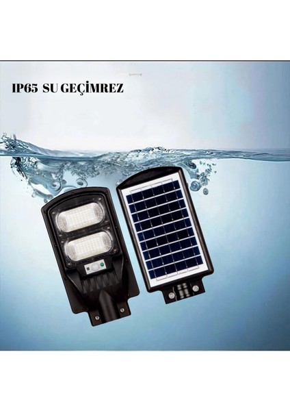 100W LED Solar Sokak Armatürü(Sensörlü) Kumanda Kontrollü | Solar Sokak Lambası | Güneş Enerjili Sokak Lambası fiyatları