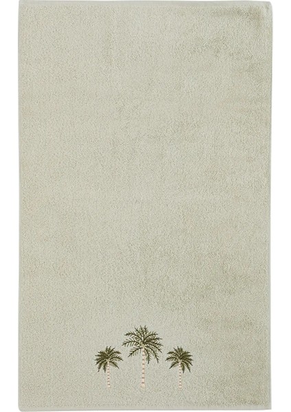Lcw Home Mat Yeşil Ağaç Nakışlı Yüz Havlusu 50X80 cm