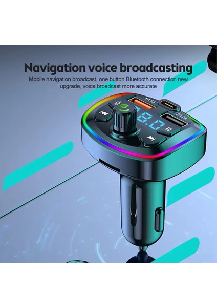 Araç Bluetooth 5.0 Fm Transmitter Cihazi Araba Müzik Mp3 Çalar Sd Kart Okur Oto Çakmaklik Sarj Aleti modelleri