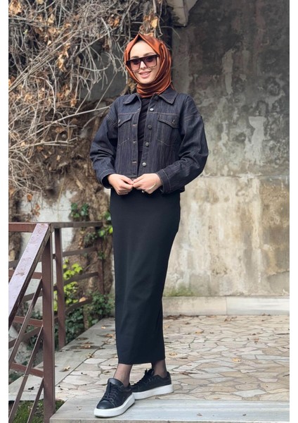 Denim Ceket 5817 Siyah