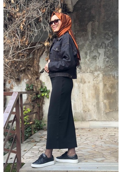 Denim Ceket 5817 Siyah
