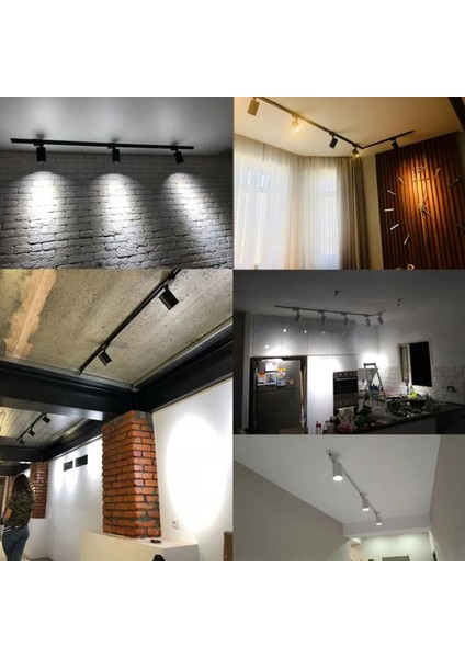 MX-3084 | 15W Siyah Kasa Iılık Beyaz Işık (4000K) LED Ray Spot| LED Aydınlatma | Ev Dekorasyonu Iç ve Dış Mekan Aydınlatma fiyatları