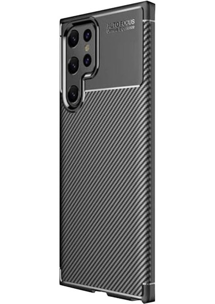 Samsung Galaxy S25 Ultra ile Uyumlu Silikon Kılıf Tpu Negro Silikon Ultra Slim Fit Kılıf Galaxy S25 Ultra Ile Uyumlu Karbon Delux Kılıf