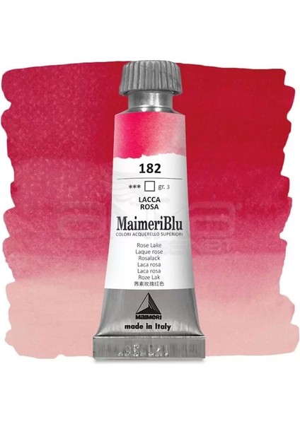 Blu Tüp Sulu Boya 12 ml S3 NO:182 Rose Lake