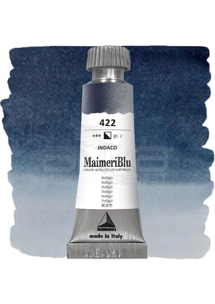 Blu Tüp Sulu Boya 12 ml S2 NO:422 Indigo