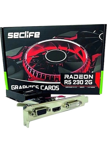 2gb R5 230 Radeon Gddr3 64 Bit DVI HDMI VGA