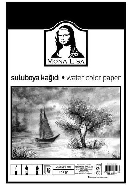 Sulu Boya Kağıdı 25X35 160 GR10 Yaprak