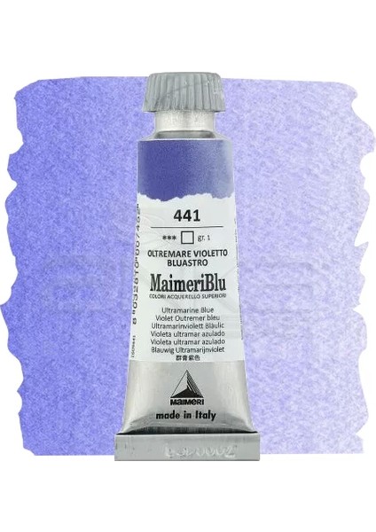 Blu Tüp Sulu Boya 12 ml S1 NO:441 Ultramarine Blue