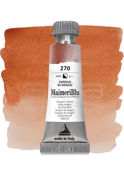 Blu Tüp Sulu Boya 12 ml S2 NO:270 Dragons Blood