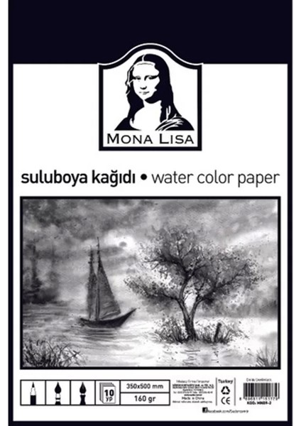 MN09-2 Sulu Boya Kağıdı 35X50 160GR 10 Yaprak