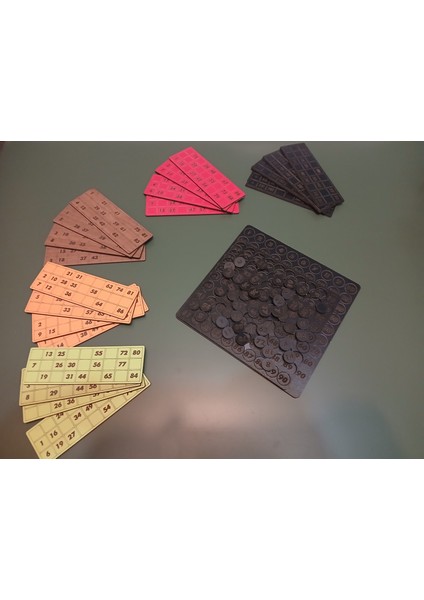 Tombala Oyunu Ahşap Özel Üretim Cnc Kesim Mdf