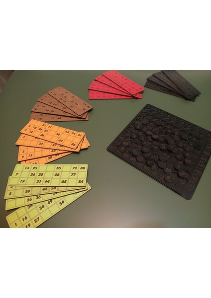 Tombala Oyunu Ahşap Özel Üretim Cnc Kesim Mdf