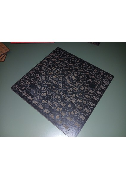 Tombala Oyunu Ahşap Özel Üretim Cnc Kesim Mdf