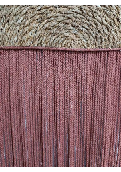 El Yapımı Makrome ve Hasır Tekli Supla Bohem Tarz Duvar Dekorasyon Ürünü(Bahçe, Balkon,Ev) fırsatları