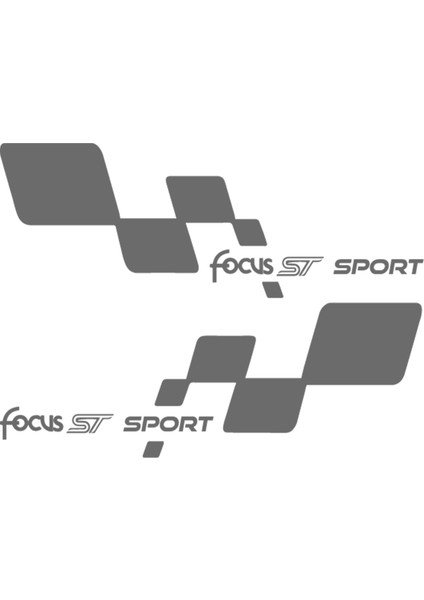 Focus St Sport Sticker - Focus Sticker - Ford Sticker - Kapı Altı Sticker - Oto Sticker - Araba Sticker