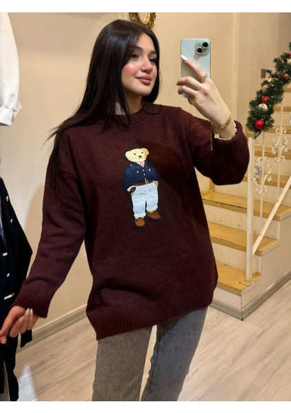 Ayıcıklı Triko Kazak