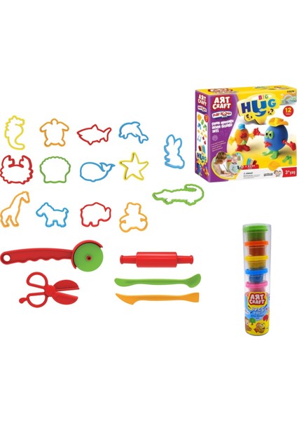 ArtCraft Insan Figürleri & ArtCraft Eğlenceli Kalıplar 8lü Oyun Hamuru Oyun Seti - 2li Set