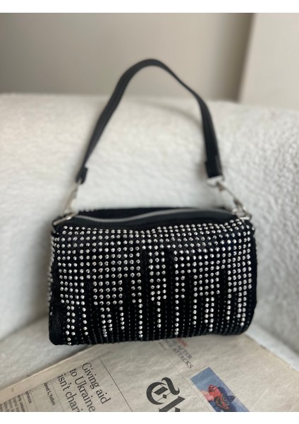 Taşlı Kadife Abiye Çanta fiyatları