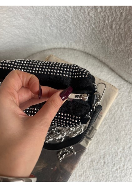 Taşlı Kadife Abiye Çanta fırsatları