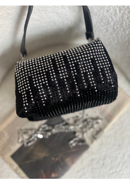 Taşlı Kadife Abiye Çanta indirimleri