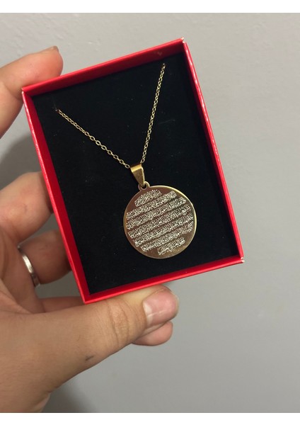 Çelik Ayetel Kürsi Kolye fiyatları