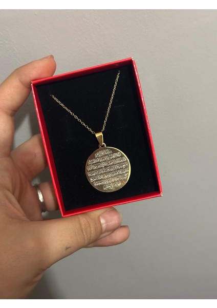 Çelik Ayetel Kürsi Kolye modelleri