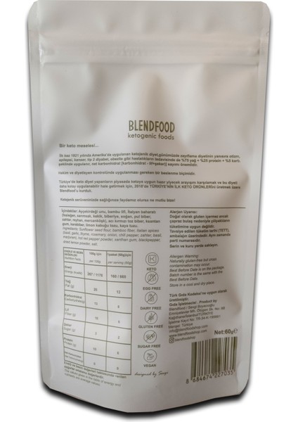 Akdeniz Baharatlı Ketojenik Kraker (60 gr x 4 adet) fiyatları