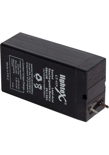 Lıghtex LT-41N 4 Volt - 1 Amper Işıldak Aküsü (35 x 22 x 64 Mm)