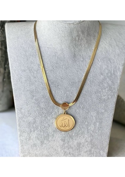Paslanmaz Çelik Kolye Allah Yazılı fiyatları