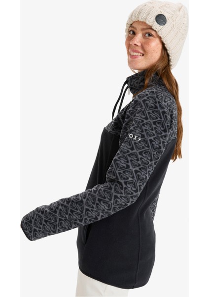 Sayna Half Zipped Kadın Siyah Polar ÜST.41147 fiyatları