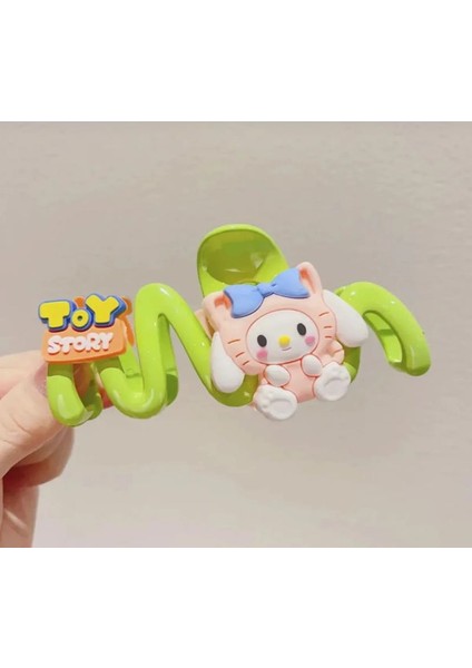 Kawaii Sanrio Büyük Boy Xl Mandal Kıskaçlı Toka My Melody Cinnamoroll Pompompurin Hello Kitty