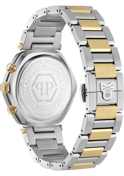 PWZBA0423 Altın Rengi Metalik Gri Erkek Kol Saati modelleri
